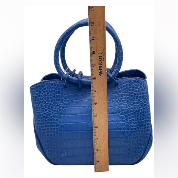 LALO SOFT CALF EMBOSSED ITALIAN LEATHER HANDBAG - Picture 2 of 9